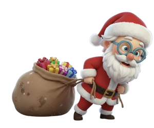 Prof. Lumus als Weihnachtsmann