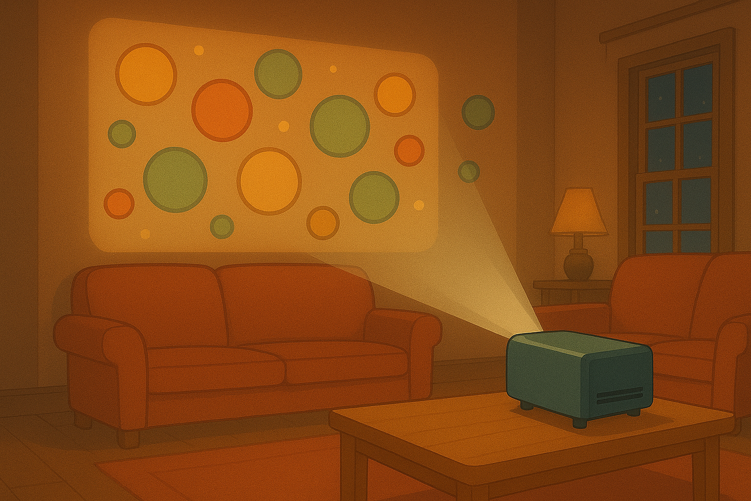 Projektionsmöglichkeiten – Wand, Fenster, Netze & TV ✨