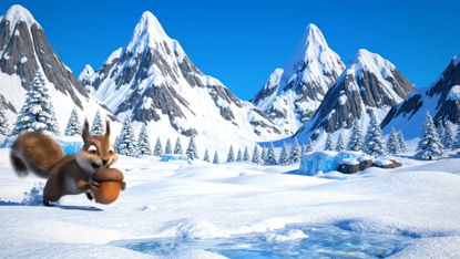 Winterzauber-Projektion