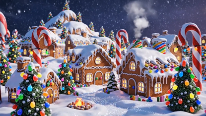 Lebkuchendorf Lichtshow